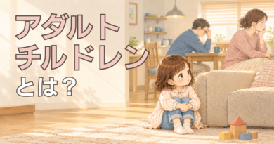 家族の顔色をうかがう子ども
