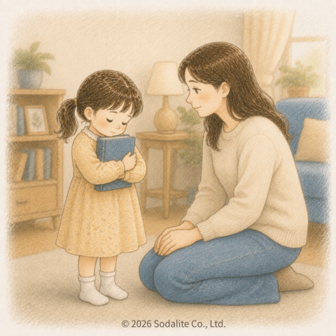 holding-book-child-mother